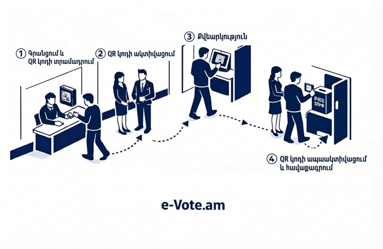e-Vote.am քվեարկության գործընթաց