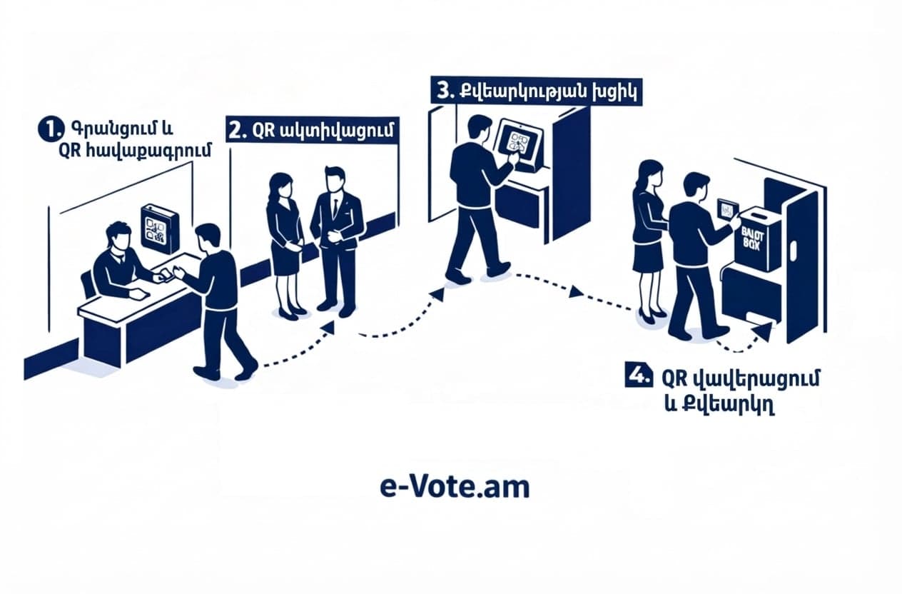 e-Vote.am քվեարկության գործընթաց